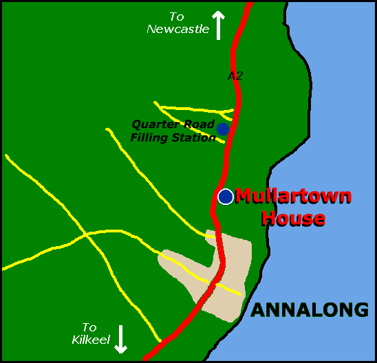 Map showing Mullartown House